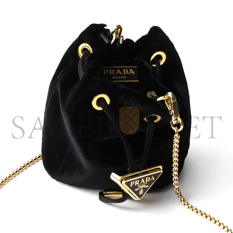 PRADA VELVET MINI POUCH 1NR016 (12*9*6cm)